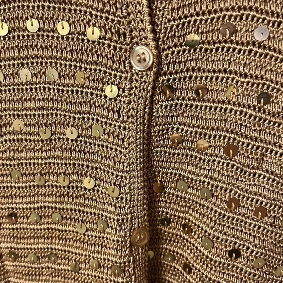 Women’s Pierre Cardin Sequins Cardigan Large - Picture 3 of 7